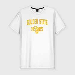 Футболка slim-fit Golden State hoops, цвет: белый