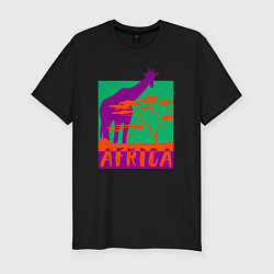Футболка slim-fit В Африке, цвет: черный