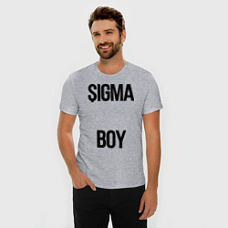 Футболка slim-fit Сигма, цвет: меланж — фото 2