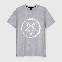 Футболка slim-fit Star pentagram, цвет: меланж