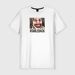 Футболка slim-fit Smileback, цвет: белый