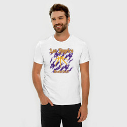 Футболка slim-fit Basketball Lakers, цвет: белый — фото 2