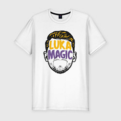 Футболка slim-fit Luka magic face, цвет: белый