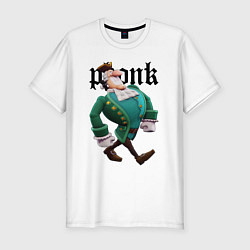 Футболка slim-fit Остров сокровищ - Ливси идет под фонк, цвет: белый