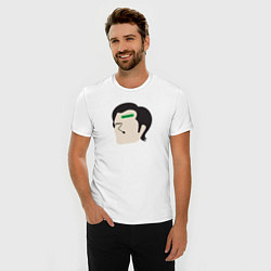 Футболка slim-fit Марк Разделение, цвет: белый — фото 2