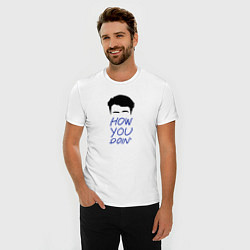 Футболка slim-fit How you doin, цвет: белый — фото 2