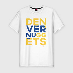 Футболка slim-fit Denver Nuggets NBA, цвет: белый