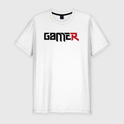 Футболка slim-fit Gamer, цвет: белый