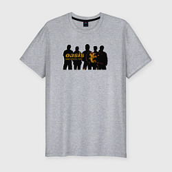 Футболка slim-fit Оазис 1996, цвет: меланж