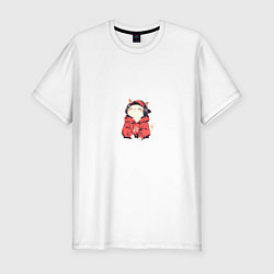 Футболка slim-fit Бит Мурлыка, цвет: белый
