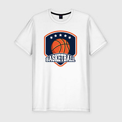 Футболка slim-fit Stars basketball, цвет: белый