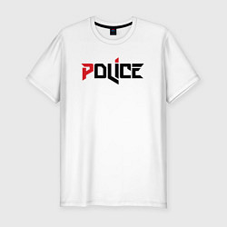 Футболка slim-fit Police, цвет: белый