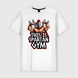 Футболка slim-fit Spartan gym, цвет: белый
