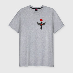 Футболка slim-fit Night bird, цвет: меланж