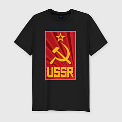 Футболка slim-fit USSR style, цвет: черный