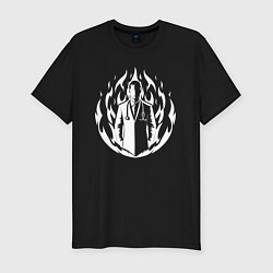 Футболка slim-fit Огненный доктор, цвет: черный