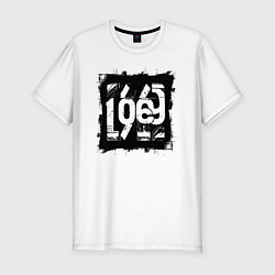 Футболка slim-fit Графическая 1969, цвет: белый