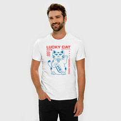 Футболка slim-fit Maneki neko, цвет: белый — фото 2