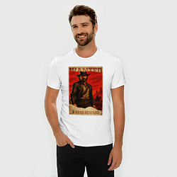 Футболка slim-fit Red dead redemtion постер, цвет: белый — фото 2
