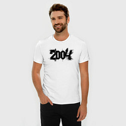 Футболка slim-fit 2004 в стиле техно, цвет: белый — фото 2