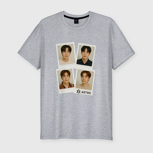 Мужская slim-футболка Astro фотографии / Меланж – фото 1