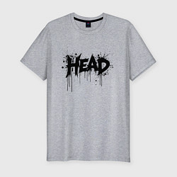 Футболка slim-fit Руководитель в брызгах, цвет: меланж