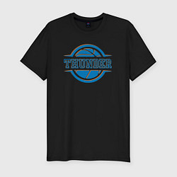 Футболка slim-fit Thunder ball, цвет: черный