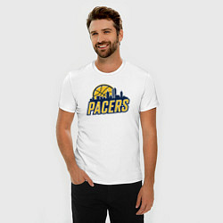 Футболка slim-fit Pacers city, цвет: белый — фото 2