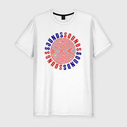 Футболка slim-fit Курт кобейн старый саунд, цвет: белый