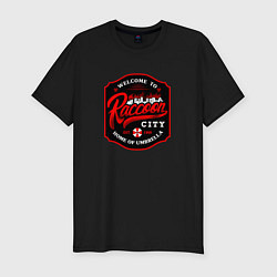 Футболка slim-fit Welcome to Raccoon ciy, цвет: черный