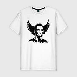 Футболка slim-fit Крылатый Тони Фергюсон, цвет: белый