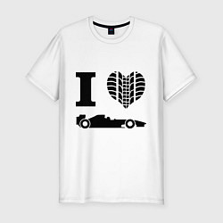 Футболка slim-fit Формула 1, цвет: белый