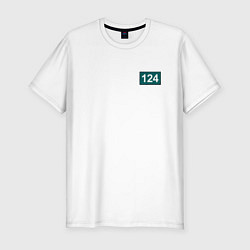 Футболка slim-fit Игрок - 124, цвет: белый