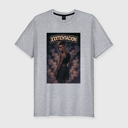 Футболка slim-fit XXXTentacion в дыму, цвет: меланж