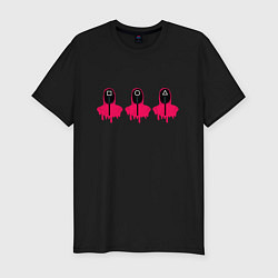 Футболка slim-fit Three symbols in the squid game, цвет: черный