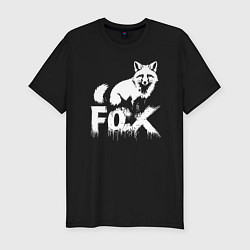 Футболка slim-fit Лисий стиль, цвет: черный