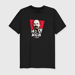 Футболка slim-fit Ленин KGB so good, цвет: черный