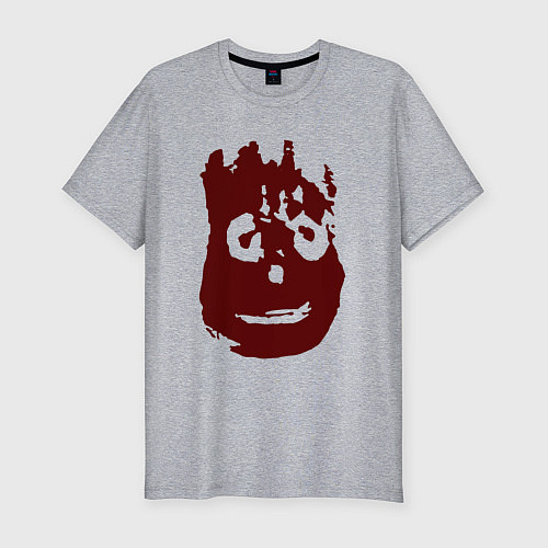 Мужская slim-футболка Изгой - Уилсон / Меланж – фото 1