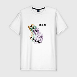 Футболка slim-fit J-Hope BTS, цвет: белый