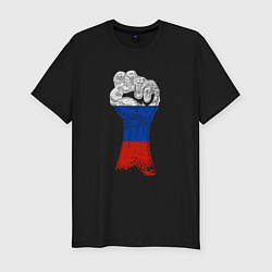 Футболка slim-fit Сильная Россия, цвет: черный