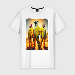 Футболка slim-fit Зойдберг Хайзенберг и Бендер пустились во все тяжк, цвет: белый