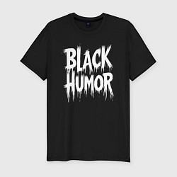 Футболка slim-fit Чёрный юмор граффити, цвет: черный