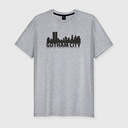 Футболка slim-fit Gotham-city, цвет: меланж
