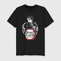 Футболка slim-fit Тандзиро кун, цвет: черный