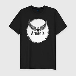 Футболка slim-fit Гордость Армении, цвет: черный