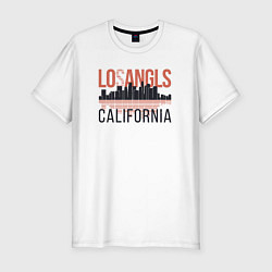 Футболка slim-fit California - Los Angeles, цвет: белый