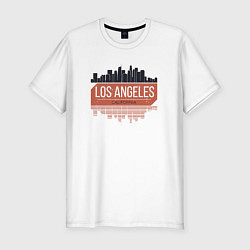 Футболка slim-fit Los Angeles - California, цвет: белый
