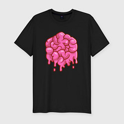 Футболка slim-fit Dripping brain, цвет: черный