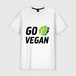 Футболка slim-fit Go vegan, цвет: белый