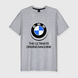 Футболка slim-fit BMW Driving Machine, цвет: меланж